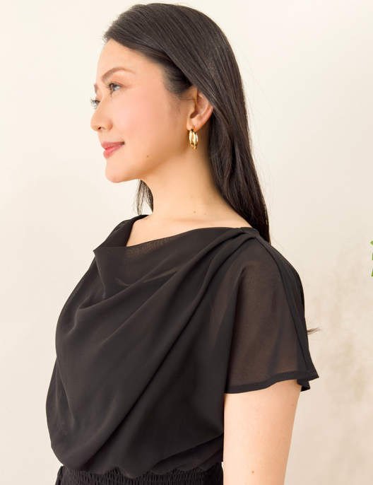 ドレープシャーリングワンピ - Pinup Closet ONLINE STORE