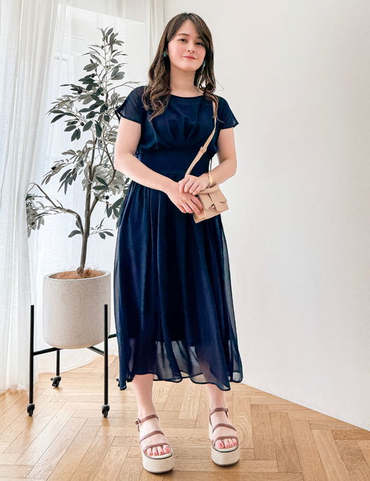 ドレープシャーリングワンピ - Pinup Closet ONLINE STORE