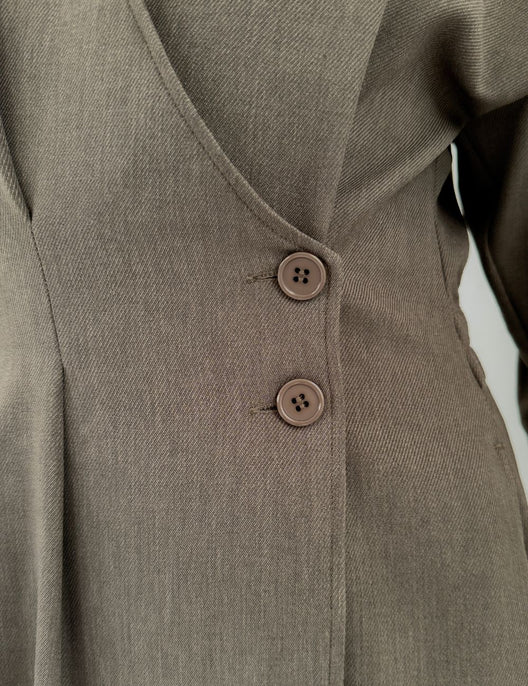 フロントオープンシャツワンピース