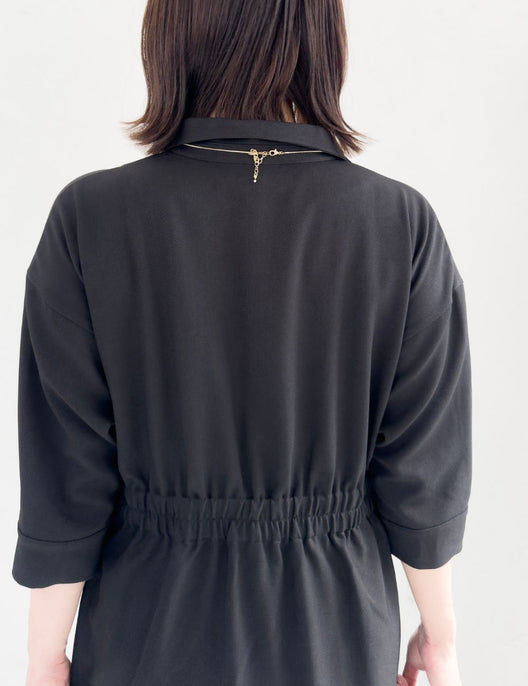 フロントオープンシャツワンピース