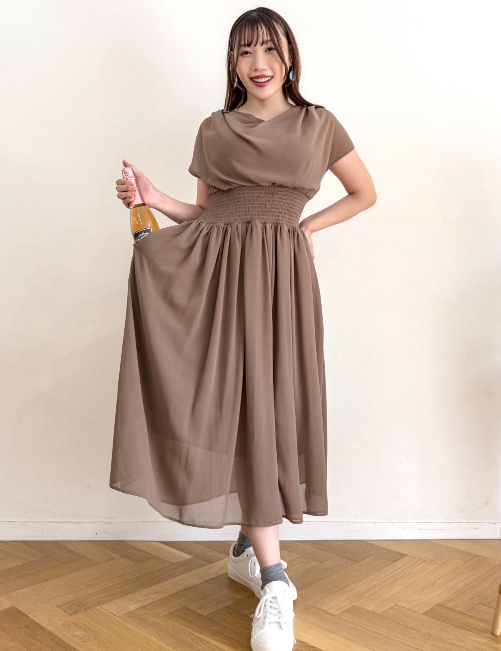ドレープシャーリングワンピ - Pinup Closet ONLINE STORE