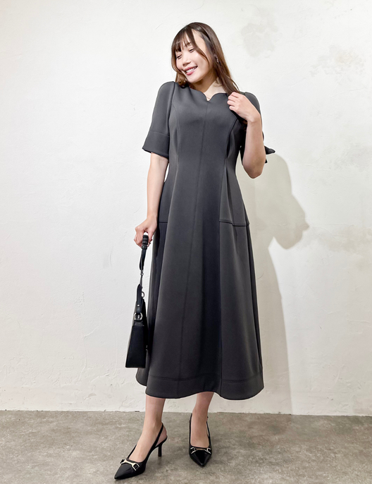 ストレッチハートネックワンピ - Pinup Closet ONLINE STORE