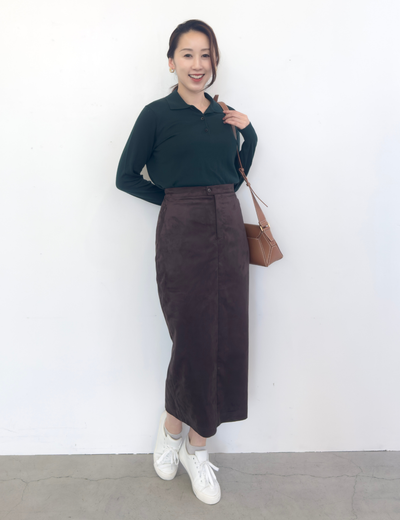 【ベーシックライン】スエードライクIラインスカート - Pinup Closet ONLINE STORE