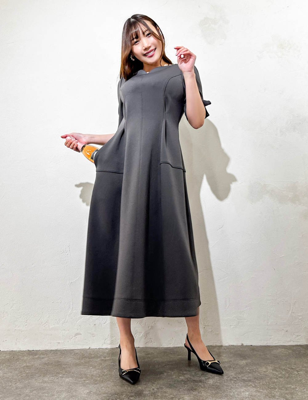 ストレッチハートネックワンピ - Pinup Closet ONLINE STORE