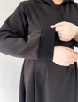 【ベーシックライン】ダブルポケットパーカーワンピ