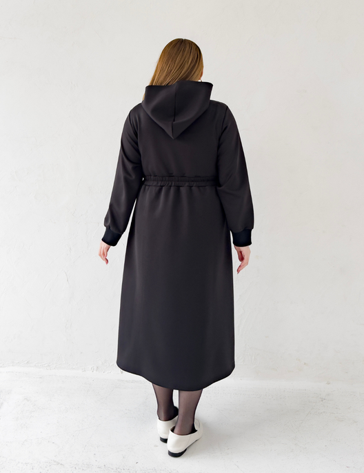 【ベーシックライン】ダブルポケットパーカーワンピ