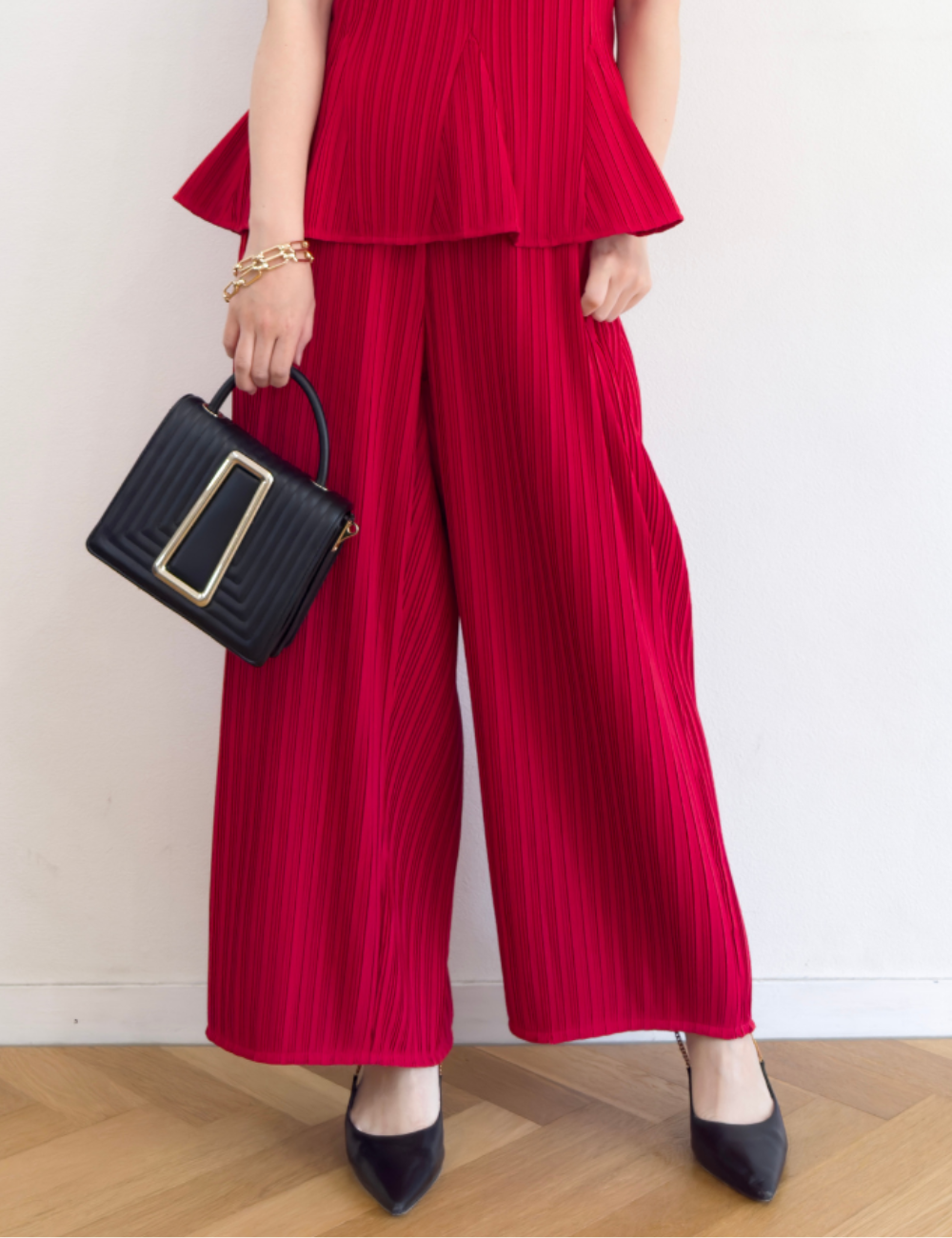 【セットアップ可能】プリーツストレートパンツ - Pinup Closet ONLINE STORE