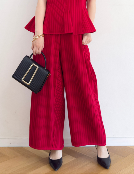 【セットアップ可能】プリーツストレートパンツ - Pinup Closet ONLINE STORE