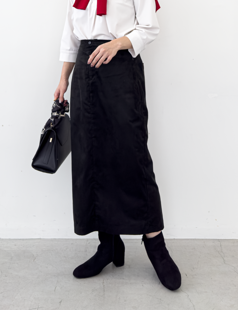 【ベーシックライン】スエードライクIラインスカート - Pinup Closet ONLINE STORE