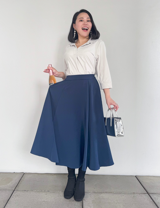 [Basic Line] Casual Flare Skirt