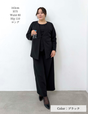 Washable, stretchy black formal wear (3-piece pants set)
