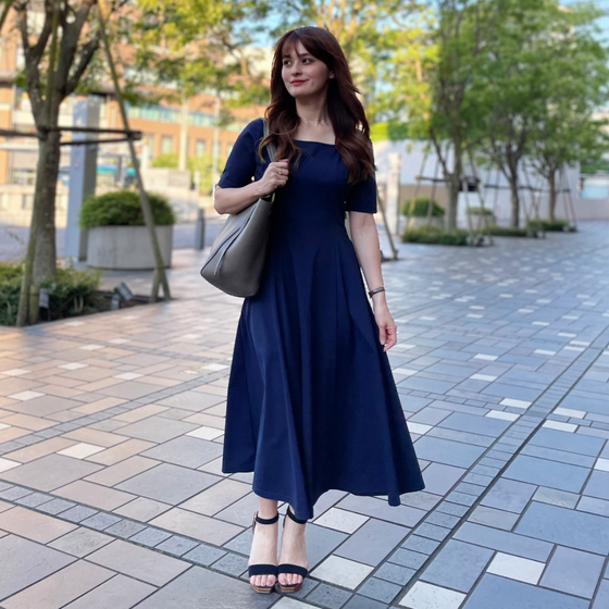 ジェーンワンピース(ブラック・ネイビー・モスグリーン)| CINEMATIQ