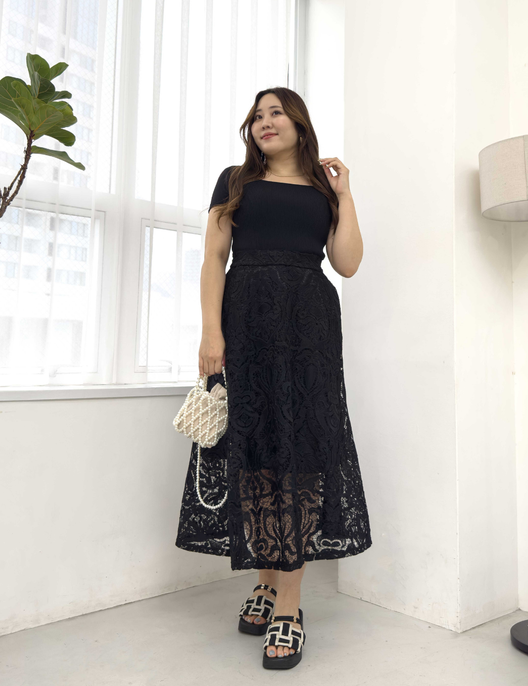 Sheer Lace Skirt