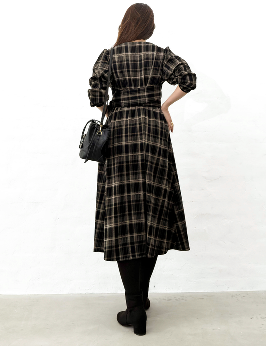 Cache-coeur Checked Dress