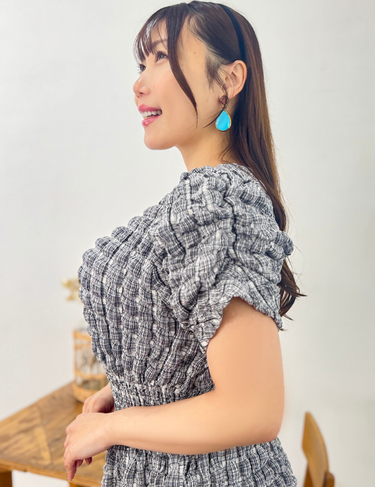 カフススリーブヘレナワンピ| CINEMATIQ by Pinup Closet カフススリーブヘレナワンピ| CINEMATIQ by Pinup Closet