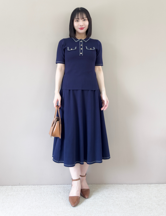 Linen-like Holiday Dress