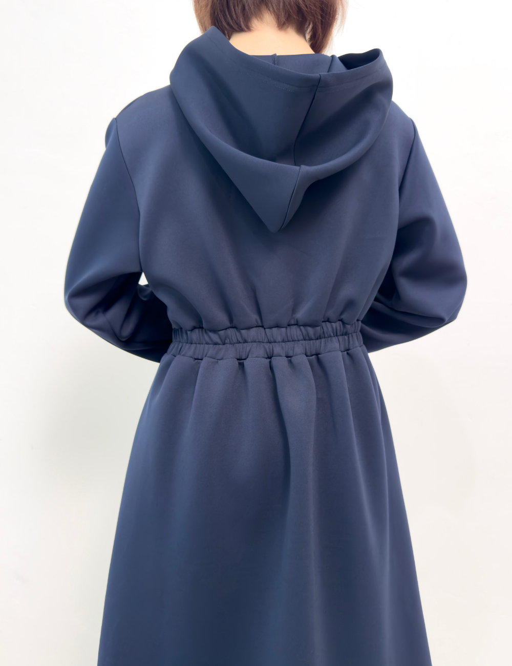 【ベーシックライン】ダブルポケットパーカーワンピ