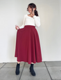 [Basic Line] Casual Flare Skirt