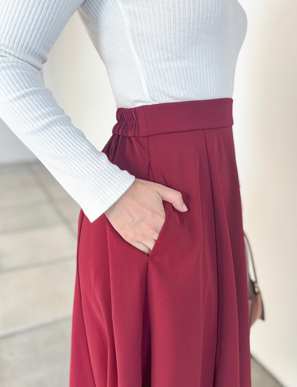 [Basic Line] Casual Flare Skirt