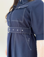 Denim-like shirt dress