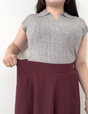 Pintuck flared skirt