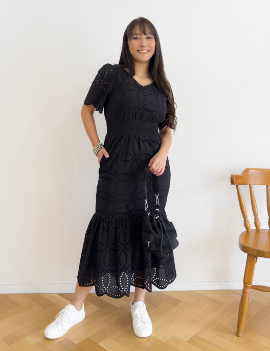 CINEMATIQ 2wayレースマーメイドワンピ ブラック 2wayレースマーメイドワンピ| CINEMATIQ by Pinup Closet