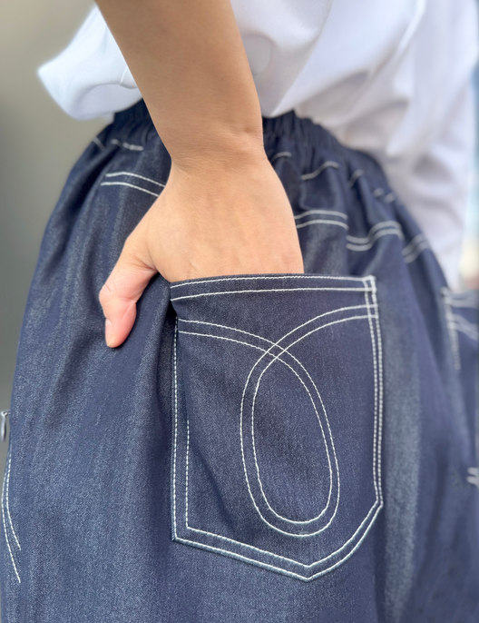 Cinematiq ストレッチデニムライクパンツ ブルー MS Cinematiq Cinematiq ストレッチデニムライクパンツ ブルー MS Cinematiq