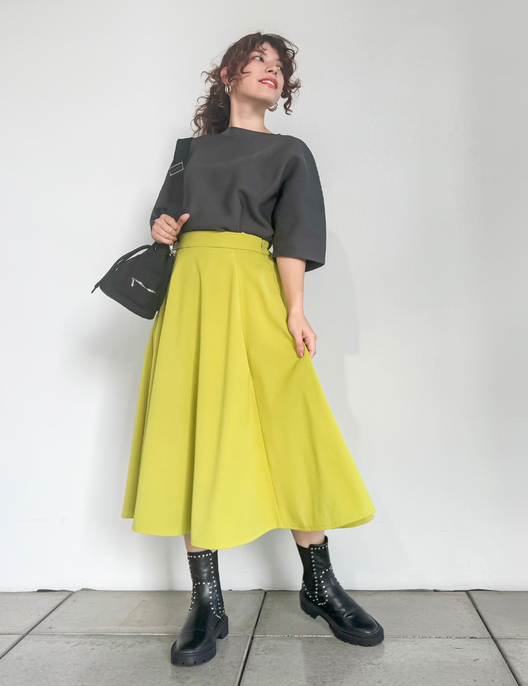 [Basic Line] Casual Flare Skirt