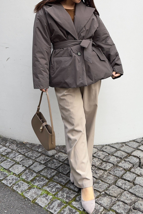 【SERPENTINA】発熱ショートコートを利用した冬の大人コーデ