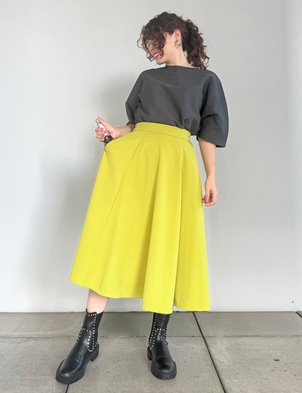 [Basic Line] Casual Flare Skirt