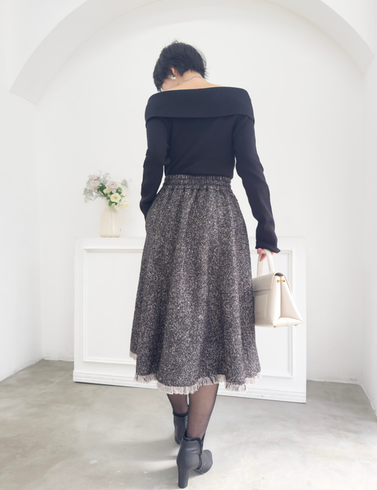 ツイードフリンジAラインスカート - Pinup Closet ONLINE STORE