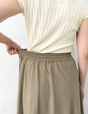 Pintuck flared skirt