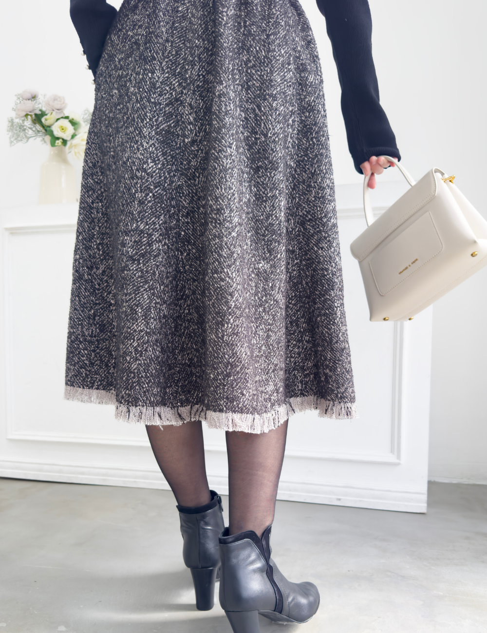 ツイードフリンジAラインスカート - Pinup Closet ONLINE STORE