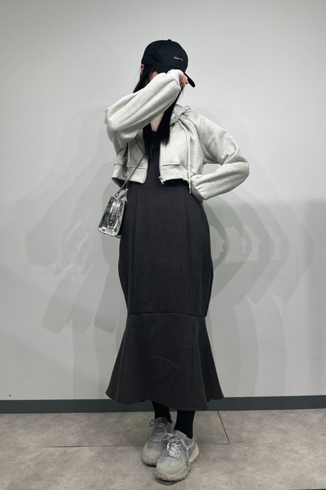 マーメイドラインが可愛い♡カジュアルコーディネート