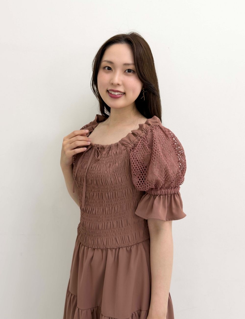 2wayオンオフショルダーワンピ