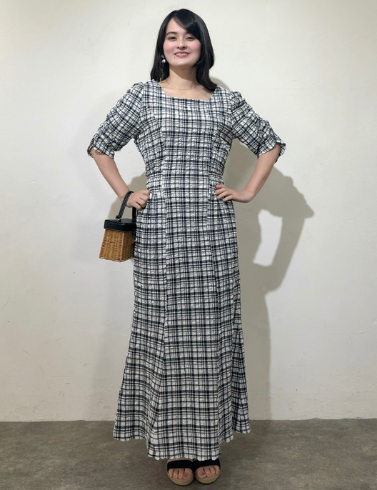 プレイドヘレナマーメイドワンピ | CINEMATIQ by Pinup Closet プレイドヘレナマーメイドワンピ | CINEMATIQ by Pinup Closet