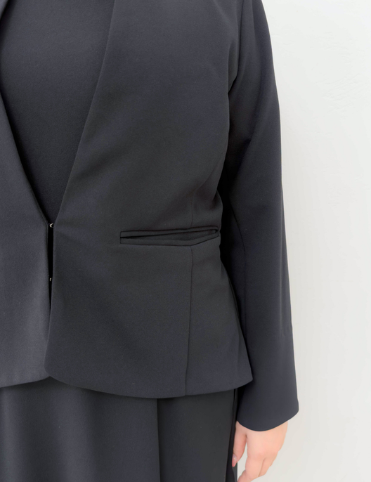 Washable and Stretchy Black Formal Wear (2-piece dress set)
