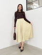 [Basic Line] Double Pocket Flared Skirt