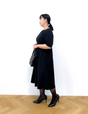 Washable and Stretchy Black Formal Wear (2-piece dress set)