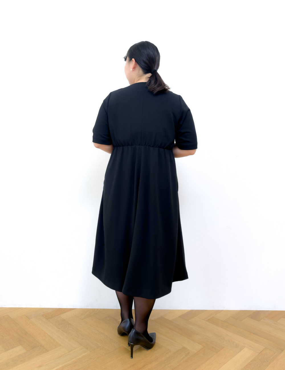 Washable and Stretchy Black Formal Wear (2-piece dress set)