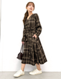 Cache-coeur Checked Dress