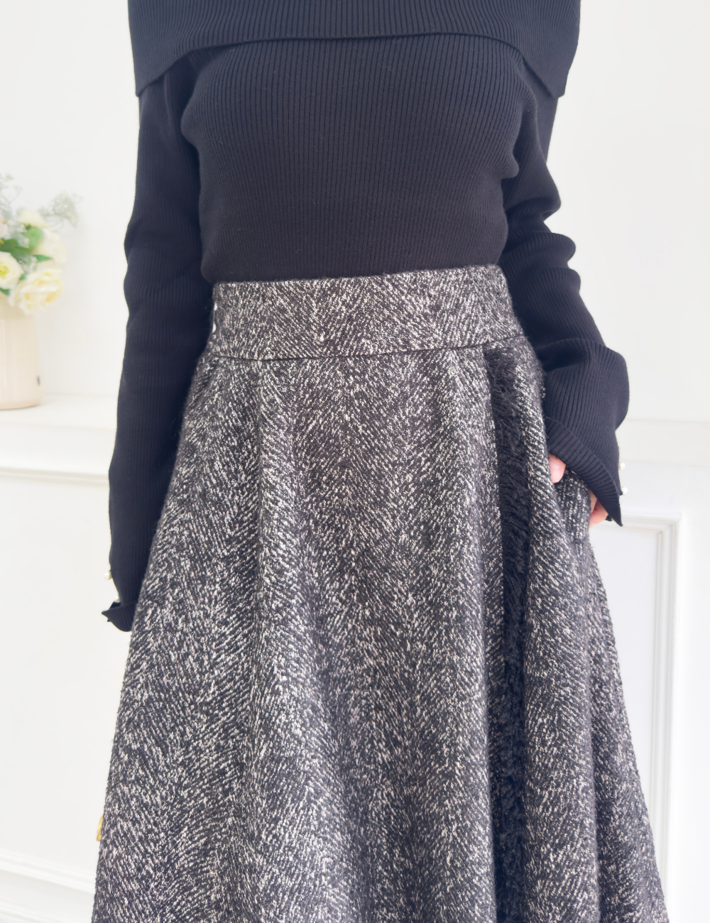 ツイードフリンジAラインスカート - Pinup Closet ONLINE STORE