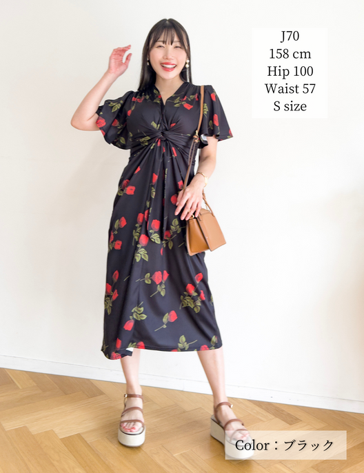 フラワーホリデーワンピ| CINEMATIQ by Pinup Closet フラワーホリデーワンピ| CINEMATIQ by Pinup Closet