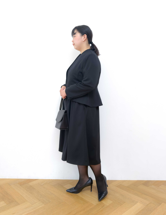 Washable and Stretchy Black Formal Wear (2-piece dress set)