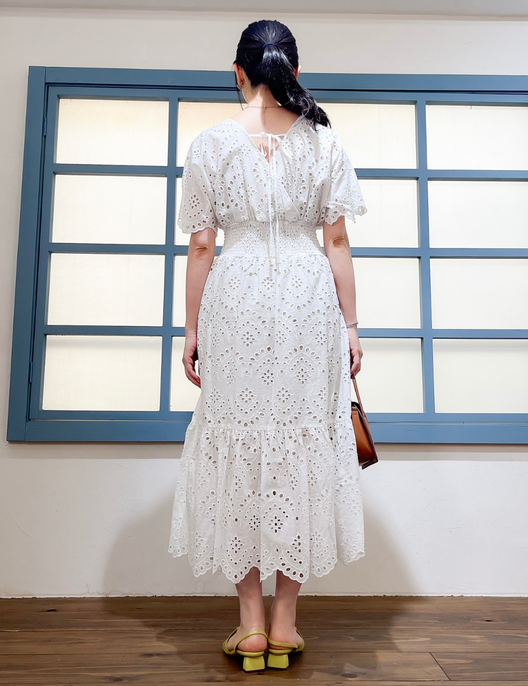 CINEMATIQ 2Wayシエナワンピ(レース)【ホワイト】 2Wayレースシエナワンピ | CINEMATIQ by Pinup Closet