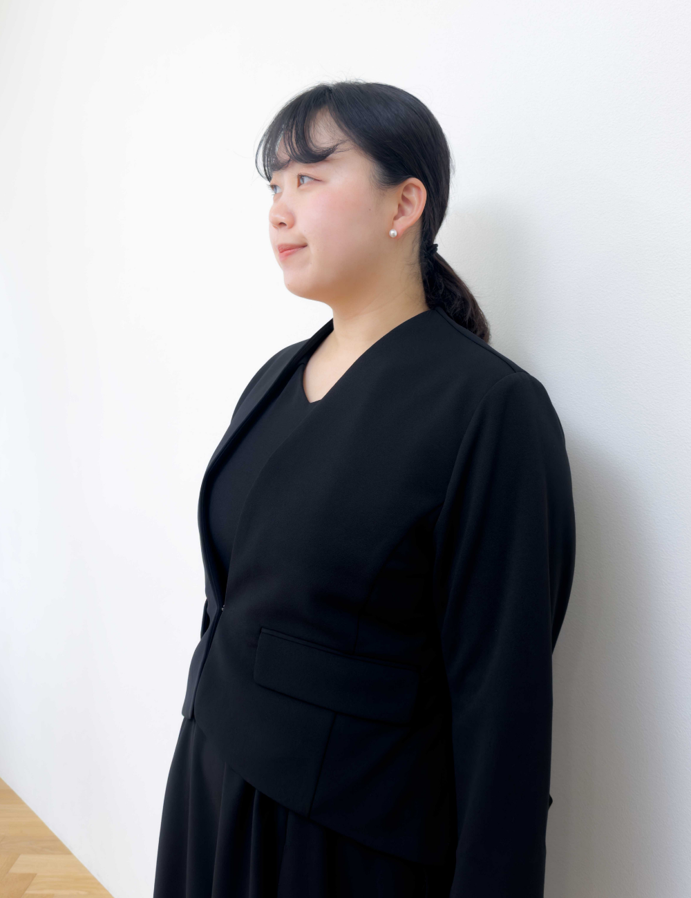 Washable and Stretchy Black Formal Wear (2-piece dress set)