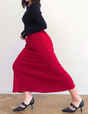【べーシックライン】ダブルポケットポンチマーメイドスカート