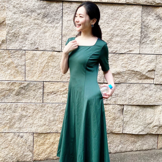 ジェーンワンピース(ブラック・ネイビー・モスグリーン)| CINEMATIQ