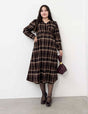 Cache-coeur Checked Dress