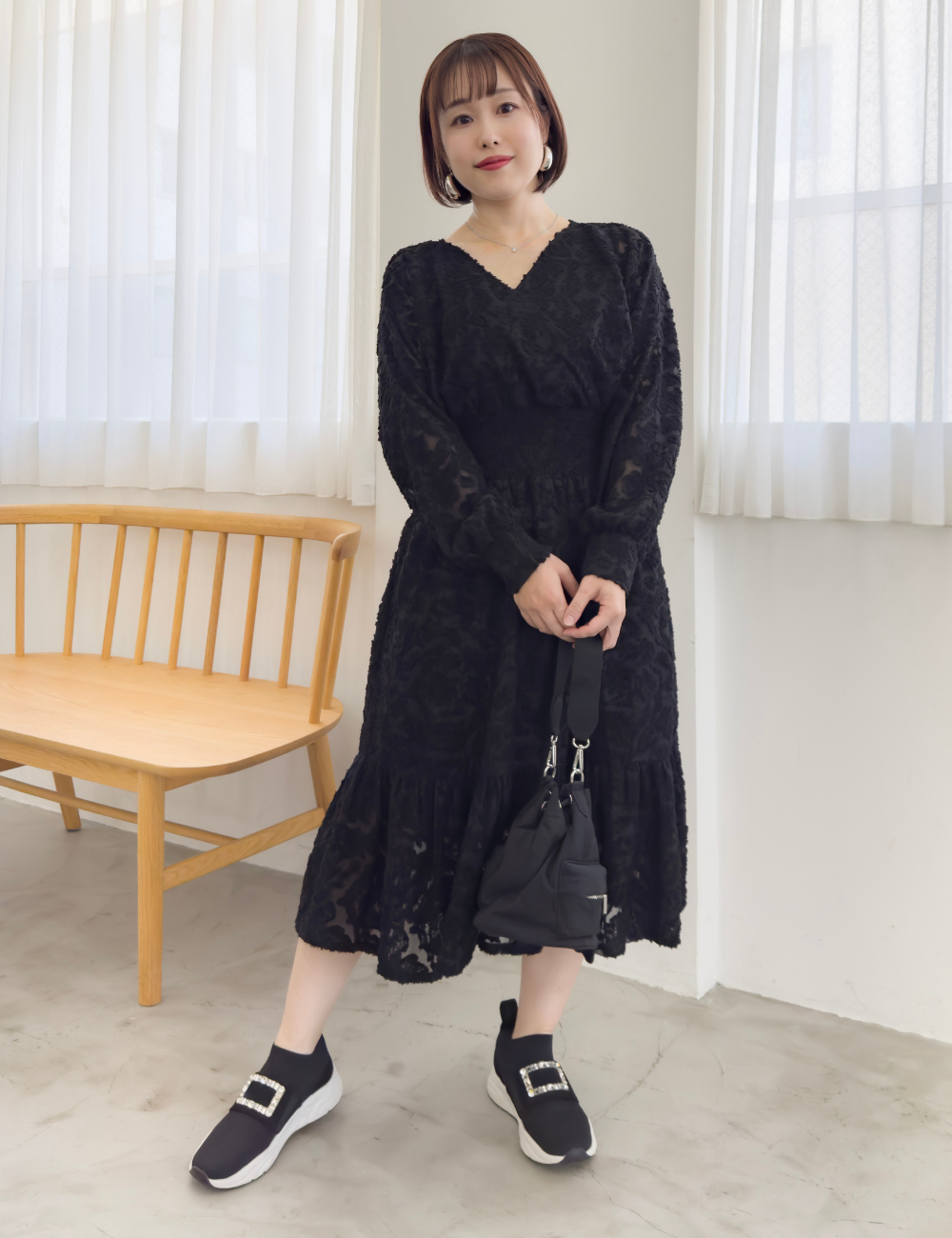 シャギーシエナワンピ